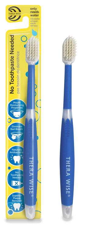 Adult Mouth Moisturizing - No Toothpaste Needed - Naturally Antibacterial Toothbrush (3 pack) - Thera Wise