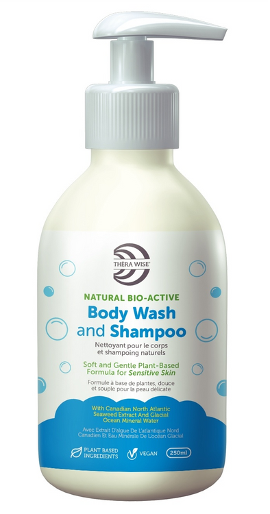 Natural Bio-Active 2 in 1 Shampoo & Body Wash, 250ml - Thera Wise
